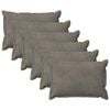 vidaXL Kissen mit Kissen HOUTEN 6 Stk. Hellgrau Samt