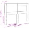 vidaXL Kopfteil mit Kopfteil Schwarz Eichen-Optik 160 cm Holzwerkstoff