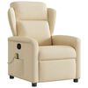 vidaXL Massagesessel Creme Stoff