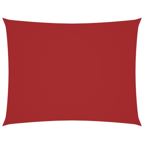vidaXL Sonnensegel Oxford-Gewebe Rechteckig 4x6 m Rot