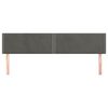 vidaXL Kopfteile Dunkelgrau 180x5x78/88 cm Samt