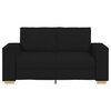 vidaXL 2-Sitzer Sofa Schwarz 120 cm Stoff