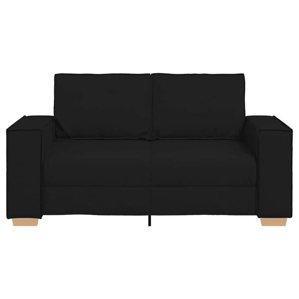 vidaXL 2-Sitzer Sofa Schwarz 120 cm Stoff