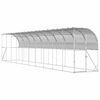 vidaXL H&uuml;hnerstall gegen die Wand Silber 600 x 150 x 215 cm