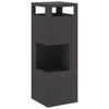 vidaXL Feuerstelle Schwarz 35 x 35 x 100 cm Wetterfeststahl