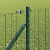 vidaXL Zaun mit Pfosten Gr&uuml;n 1,2 x 10 m Stahl und PVC