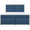 vidaXL Boxspringbett mit Matratze Blau 180x200 cm Stoff