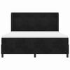 vidaXL Boxspringbett mit Matratze Schwarz 180 x 200 cm Samt