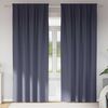 vidaXL Verdunkelungs-Vorh&auml;nge mit Ringen 2 pcs Anthrazit 260 x 140 cm