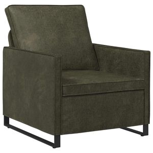 vidaXL Einzelsofa Olivegr&uuml;n 70 x 81 x 82 cm Kunstwildleder