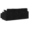 vidaXL Sofa Schwarz Gesamtabmessungen: 198 x 134 x 80 cm (B x T x H)