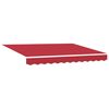 vidaXL Einziehbare Markise Rot 350 x 250 cm Stoff