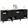 vidaXL Sideboards 3 pcs Schwarz Eichen-Optik 60 x 35 x 70 cm