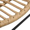 vidaXL Gartenstuhl Poly Rattan Hellbraun