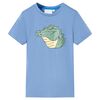 Kinder-T-Shirt Mittelblau 140