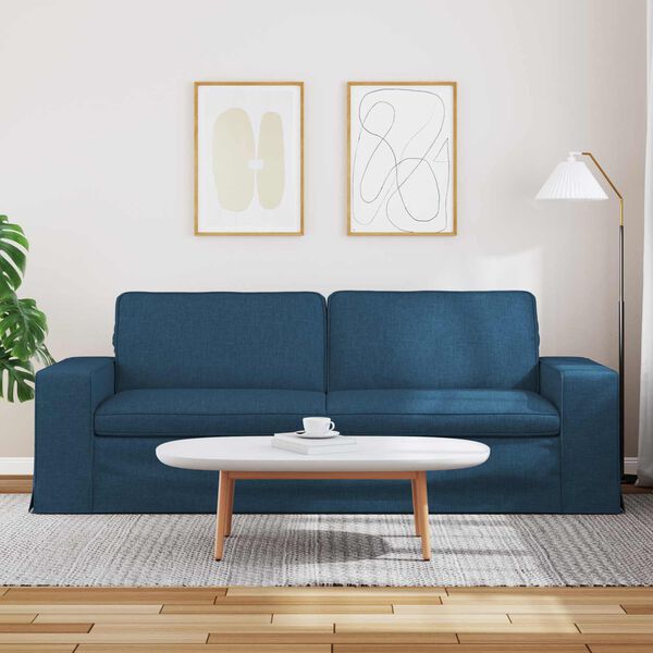 vidaXL Sofa 180cm Blau Metall