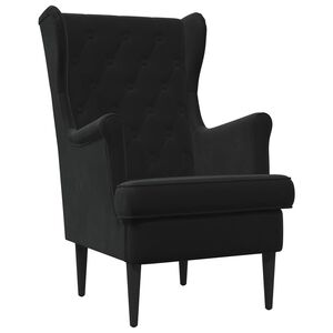 vidaXL Sessel Schwarz Samt
