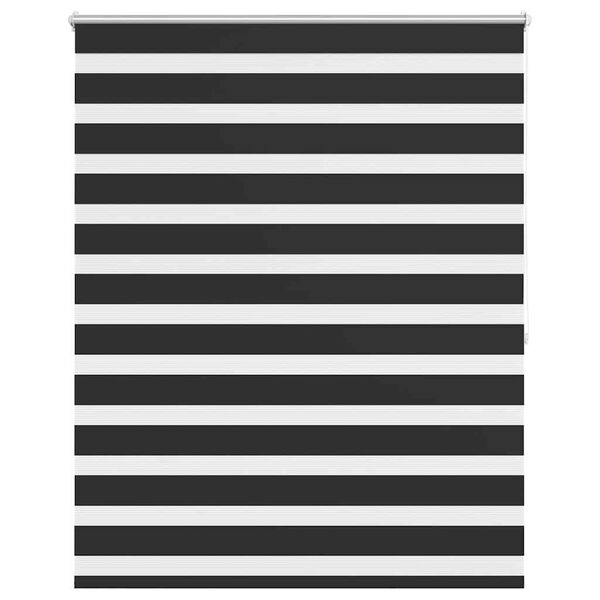 vidaXL Zebra-Rollo 140,9 x 175 cm, Stoffbreite 136,7 cm, schwarz