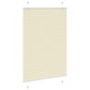 vidaXL Plissee Creme 95x150 cm Stoffbreite 94,4 cm Polyester