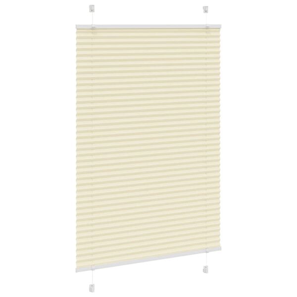 vidaXL Plissee Creme 95x150 cm Stoffbreite 94,4 cm Polyester
