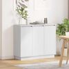 vidaXL LED-Sideboard mit Regal Weiß 90 x 32 x 75 cm Holzwerkstoff