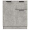 vidaXL Sideboards 2 Stk. Betongrau 60x30x70 cm Holzwerkstoff