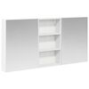 vidaXL Badezimmerschrank-Set 3 stk. Wei&szlig; 140 x 14,5 x 70 cm