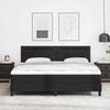 vidaXL Boxspringbett mit Matratze Schwarz 180 x 200 cm Kunstleder