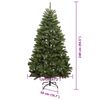vidaXL K&uuml;nstlicher Weihnachtsbaum Gr&uuml;n 240 cm PVC und Metall