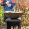 RedFire Gartengrill mit Holzlager Onyx 60 cm Schwarz