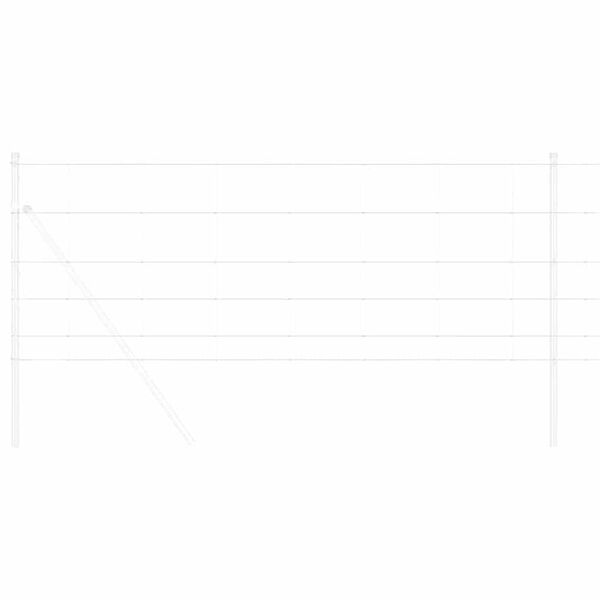 vidaXL Feldzaun Silber 100 x 0,8 m Verzinkter Stahl