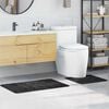vidaXL Anti-Rutsch Badematten-Set 2 pcs Dunkelgrau PP