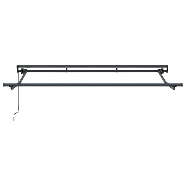 vidaXL Manuell einziehbare Markise Gelb, Orange und Wei&szlig; 3,5 x 2 m