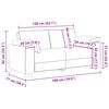 vidaXL Zweisitzer-Sofa Braun 180x77x82 cm Samt