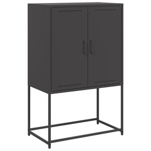 vidaXL Highboard Schwarz 68,5x38,5x107 cm Stahl