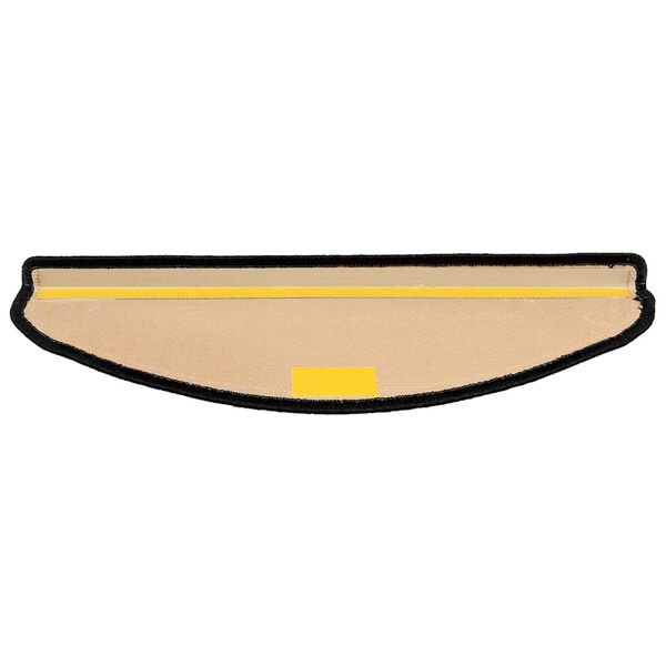 vidaXL Stufenmatten Selbstklebend 5 Stk. 65x21x4 cm Schwarz Grau