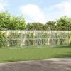 vidaXL Hundek&auml;fig 4 pcs Silber 8 x 2 x 2 m Verzinkter Stahl
