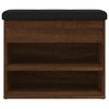 vidaXL Schuhbank Braun Eichen-Optik 62x32x50 cm Holzwerkstoff