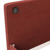 vidaXL Tagesbett mit Matratze USB Weinrot Stoff 90x200 cm