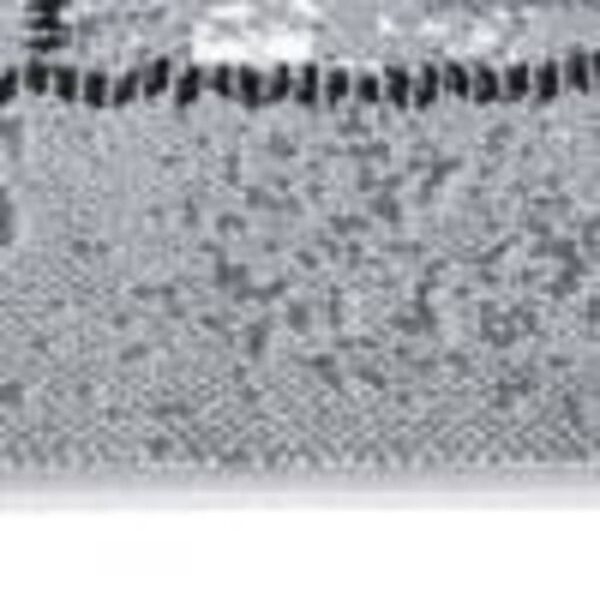 vidaXL Teppichl&auml;ufer BCF Grau mit Blockmuster 80x450 cm