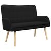 vidaXL 2-Sitzer Sofa Schwarz 115 x 61 x 87 cm Boucl&eacute;
