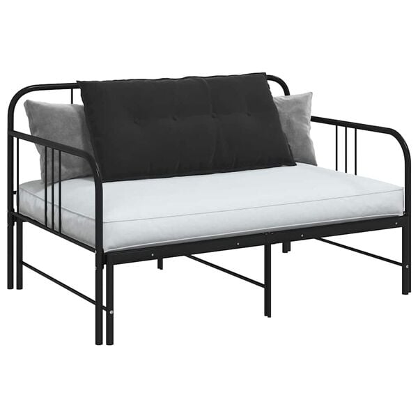 vidaXL R&uuml;ckenkissen Schwarz 100 x 50 cm Cordstoff