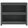 vidaXL B&uuml;cherregal Grau 80x35x68 cm Massivholz Kiefer