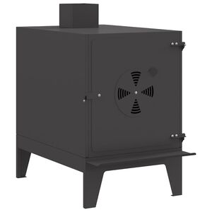 vidaXL Campingkocher Schwarz 35 x 50 x 60 cm Kaltgewalzter Stahl