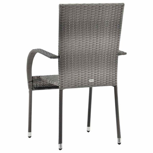 VidaXL Gartenstühle 2 Stk. Poly-Rattan Schwarz Kaufen Bei