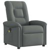 vidaXL Massage-Relaxsessel, Stoff, Dunkelgrau