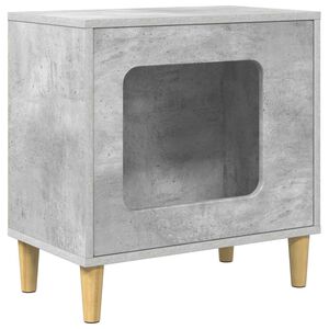 vidaXL Katzenhaus Betongrau 51 x 30 x 52 cm Holzwerkstoff