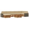 vidaXL Outdoor-Sofagarnitur mit Kissen 8 pcs Natur und Beige