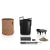 LECHUZA Pflanzgef&auml;&szlig; TRENDCOVER 23 Cork ALL-IN-ONE Natur Dunkel