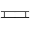 vidaXL Wandregale 2 Stk. Schwarz Eichen-Optik 90x18x20cm Holzwerkstoff
